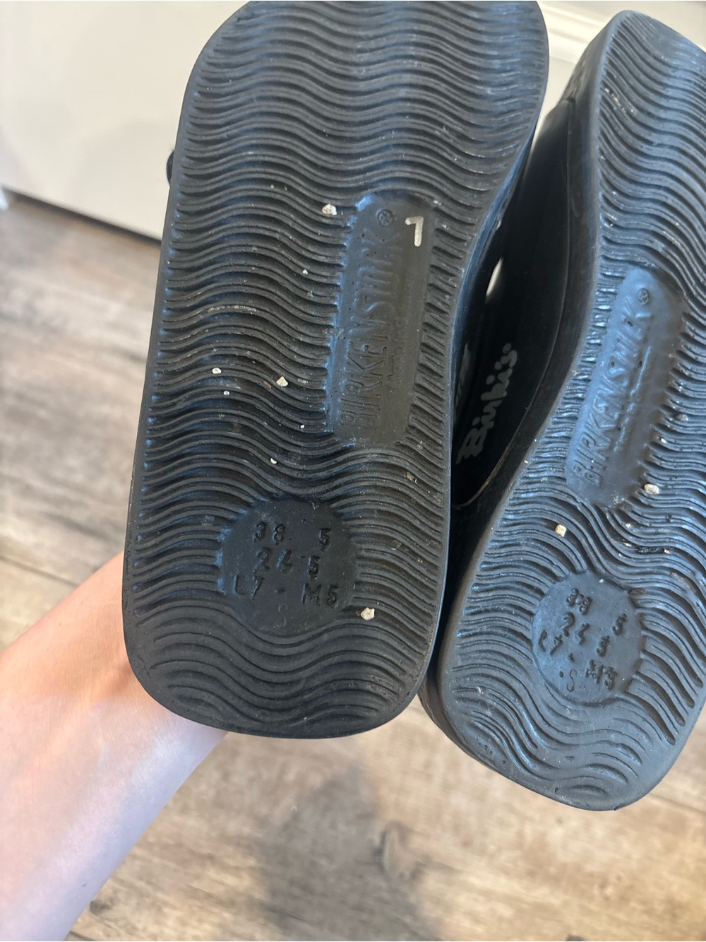 Birkenstock Black Double Buckle Slide Sandals - Picture 7 of 7